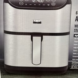bella PRO - 6-qt. Touchscreen Air Fryer - Stainless Steel