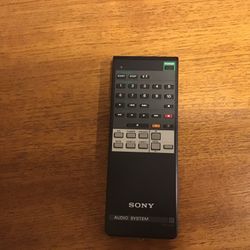 Sony Audio Systems Remote Control