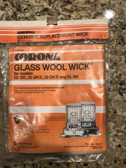 Glass wool wick