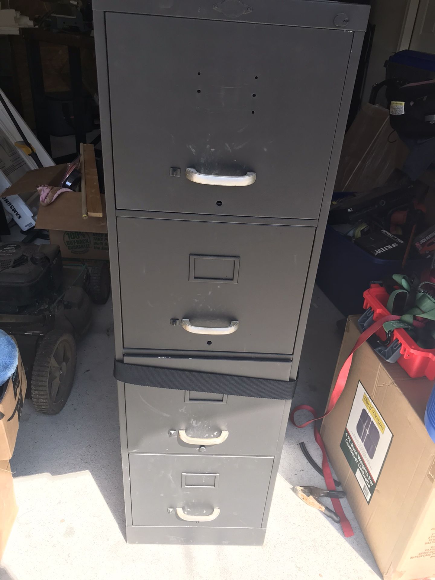 Free Black Metal File Cabinet