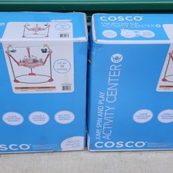Cosco Jump, Spin & Play Activity Center, Pink Etched Arrows