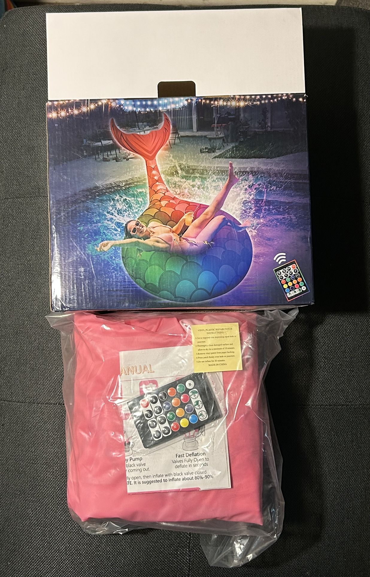 Brand New Dynamic Light-UP Colorful Mermaid Pool Float