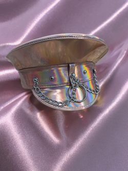 Brand new Iridescent pink music festival hat, with tags