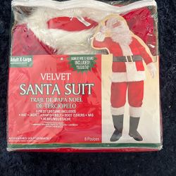 8 Piece Adult XL Santa suit