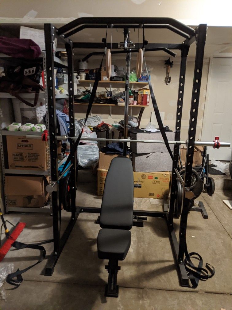 Rep PR 1100 Power Rack with Lat Attachment