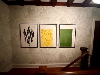 Set of 3 large Framed Japanese Art Prints