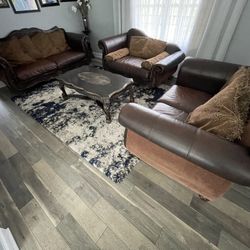 Leather Sofa Set 