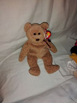 Curly the bear beanie baby