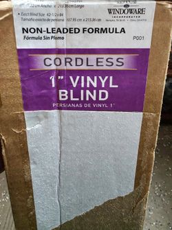 Windoware 43 x 84 Cordless Vinyl Blind - White