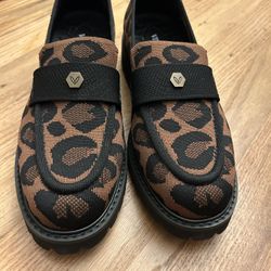 Vivaia Leopard Print Loafers - Size 8.5