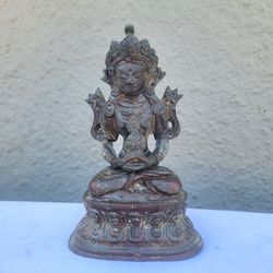 Bronze figure of Amitayus,  Buddha  tradition of Tibetan