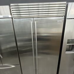 Sub Zero Built In Side By Side 42” Refrigerator Counter Depth