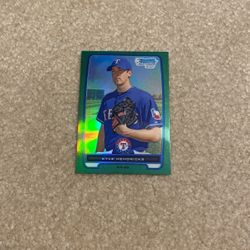 2012 Kyle Hendricks Green Refractor Rookie Card- Chicago Cubs 