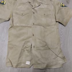 Vintage 1950s Korean War Army Shirt 