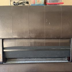 Brown Upholstered Bed Frame