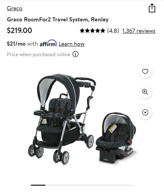 Graco Roomfor2 Stroller And Car Seat Combo
