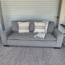 Down Filled Sofa W/ Decor Pillows - Model Home Furniture 