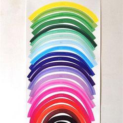 Rainbow Color Chart Poster Wall Hanging Kids Room Nursery Art