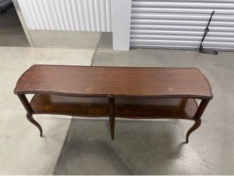 Wooden Sofa Table  61 “ long  15 1/4” deep  25” tall