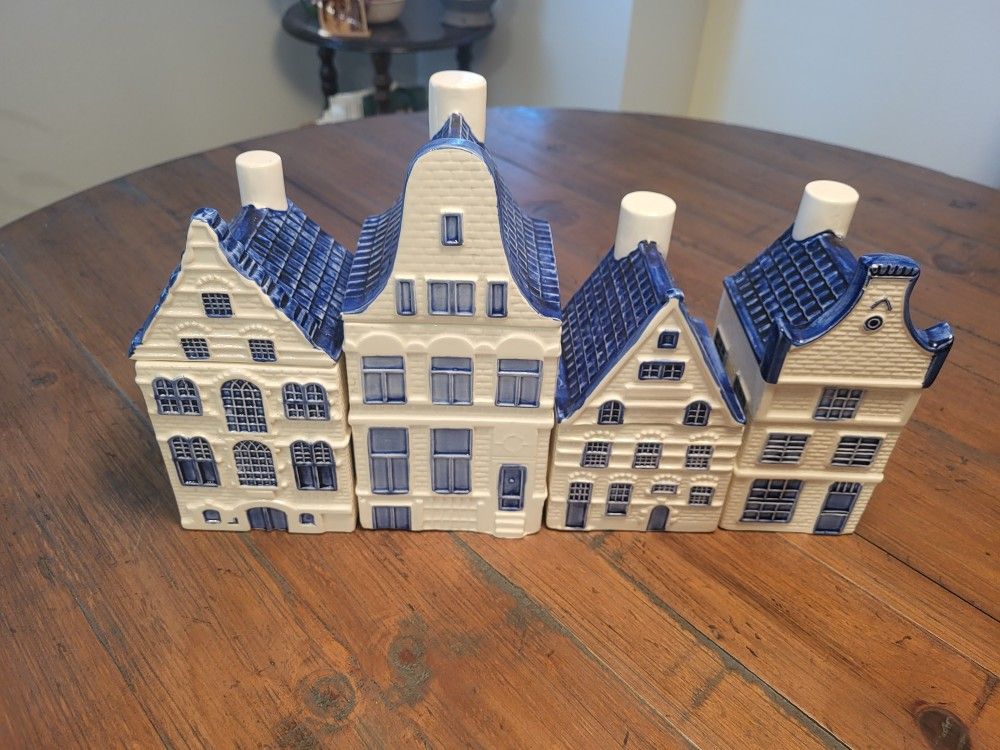 Vintage Blue Delft Canister Set Unique Set