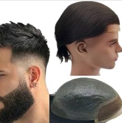 N.L.W. Toupee for men Hair pieces for men NLW European human hair replacement system for mens BIO 10x8 base szie human hair implant prosthesis patch u