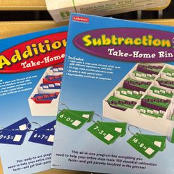Addition and Subtraction take home rings -Lakeshore