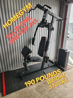HomeGym all in ONE.  20 Exercises over. 190 Pounds&Libras Weight Stucks.  Homestead 33033