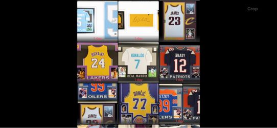 Framed jerseys