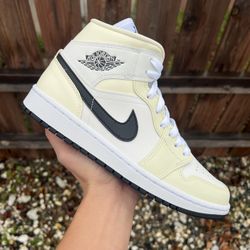 Jordan 1 Mid Coconut Milk (5.5, 7.5, 8.5)