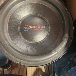 12" American Bass Subwoofer 500 Rms 
