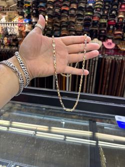 14k solid Milano rope chain 26” long