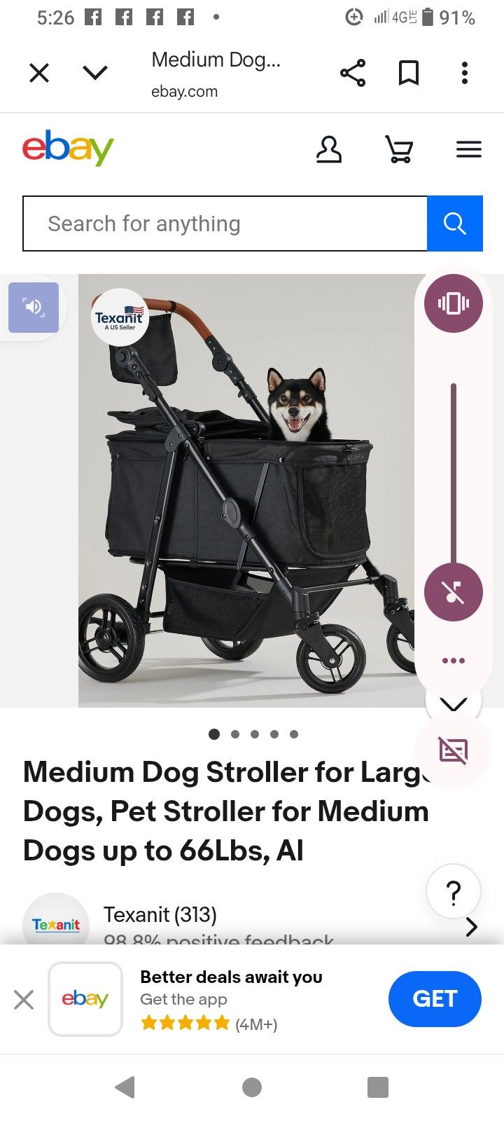 Zoosky Dog Stroller 