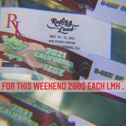 Rolling Loud GA Tickets 200$ Each No Low Ballers Price is FIRM . Retail for 350$ each . Don’t Hmu Unless Serious About Buying .