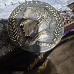 1968 Bronze Medallion Invitation to Frank Sinatra Caesars Palace Performance