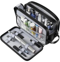 Travel Toiletry Bag, Waterproof Hanging Dopp Kit, Organizer for Men & Women Travel Toiletry Bag with Hanging Hook,Waterproof Organizer Toiletry, Groom