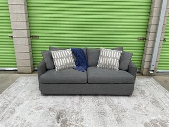 *Free Delivery* Gray Crate & Barrel Couch Sofa 3 Seater