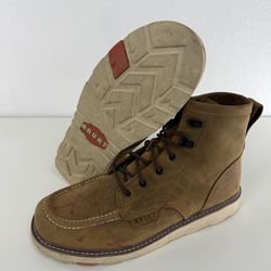 BRUNT Mens Sz 14 Marin Unlined Soft Toe WorkBoot Brown Water Oil Resist W Marker