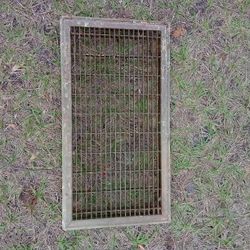 Grill For A/C Or Heater Duct, Metal, 11"1/4 X 21"1/4