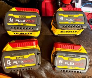 DeWalt FlexVolt 6Ah 20V/60V Batteries – Set of 4