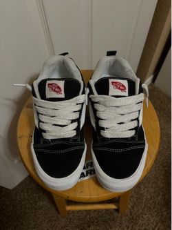 Black knu skool vans, size 6.5 women