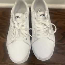 White Vans Hi Lyft Sneakers