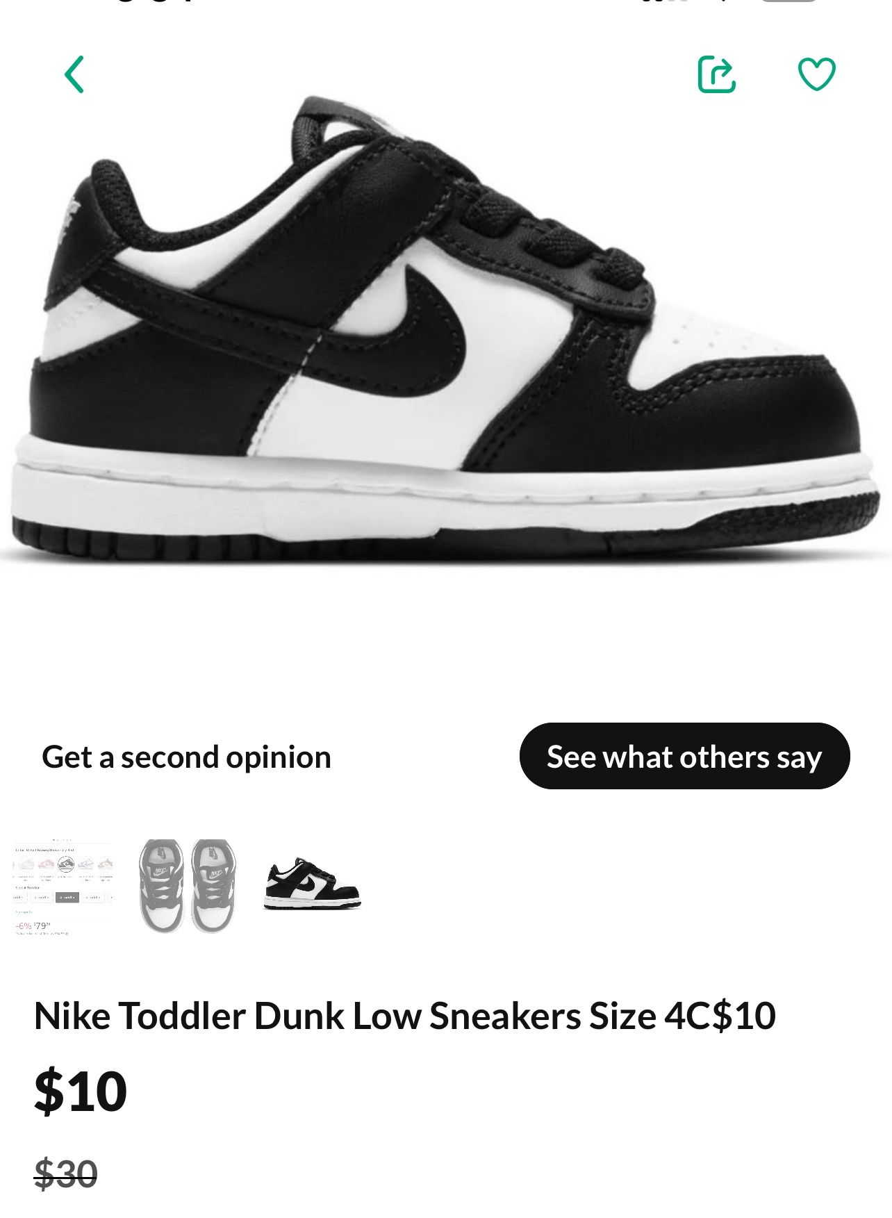 Like New Baby Nike Sneakers Take Both $20