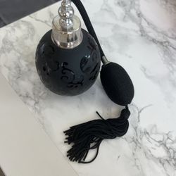 Black Glass Perfume Atomizer