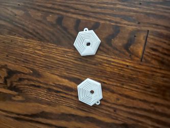 3D Printed Hexagonal Charms Set of 2