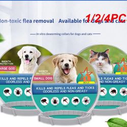 Pet Cat Dog Flea and Tick Remover Collar Anti-parasitic Necklace Adjustable Anti Flea Dog Collar for Puppy C