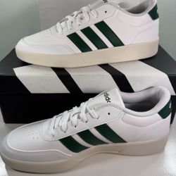 Men's Adidas Breaknet 3.0 Court Shoes Sneakers -Green/White - size 11