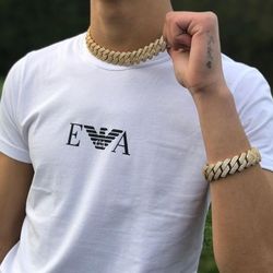 16MM Full Diamond 14k Gold Plated Doesn't Loses Color