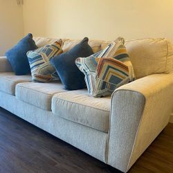 Queen Sleeper Sofa (Ashley's Furniture) with 4 year protection plan 