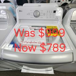 5.0 cu. Ft. Top Load Washer in White With Impeller, Neverrust drum And Turbodrum