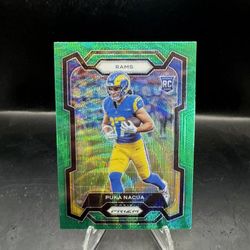 2023 Panini Prizm - Rookies Green Prizm #357 Puka Nacua (RC)